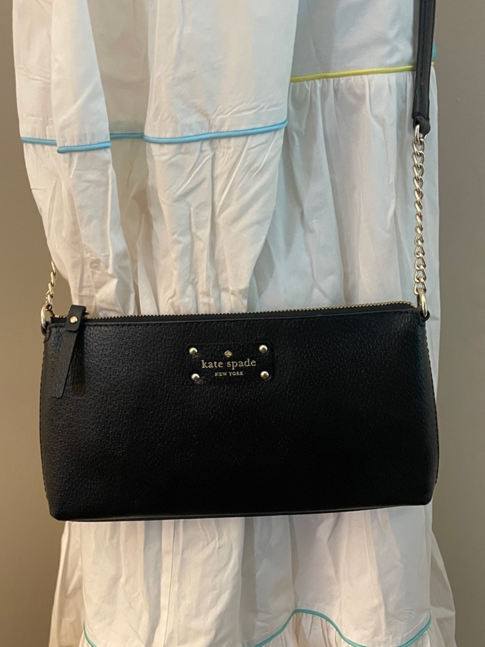 Kate Spade | Black Leather Byrd Wellesley Crossbody